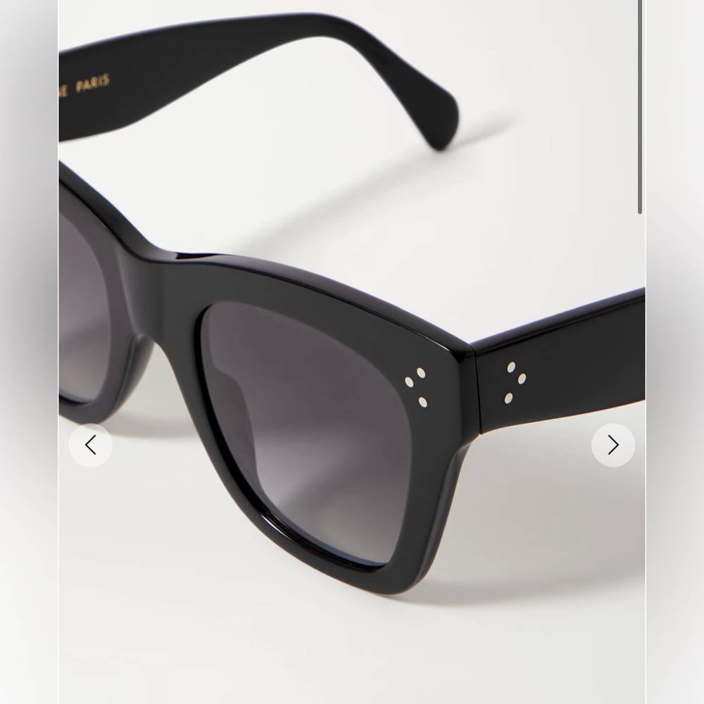 Celine Black Wayfarer Sunglasses Bold Design - Picture 3 of 7